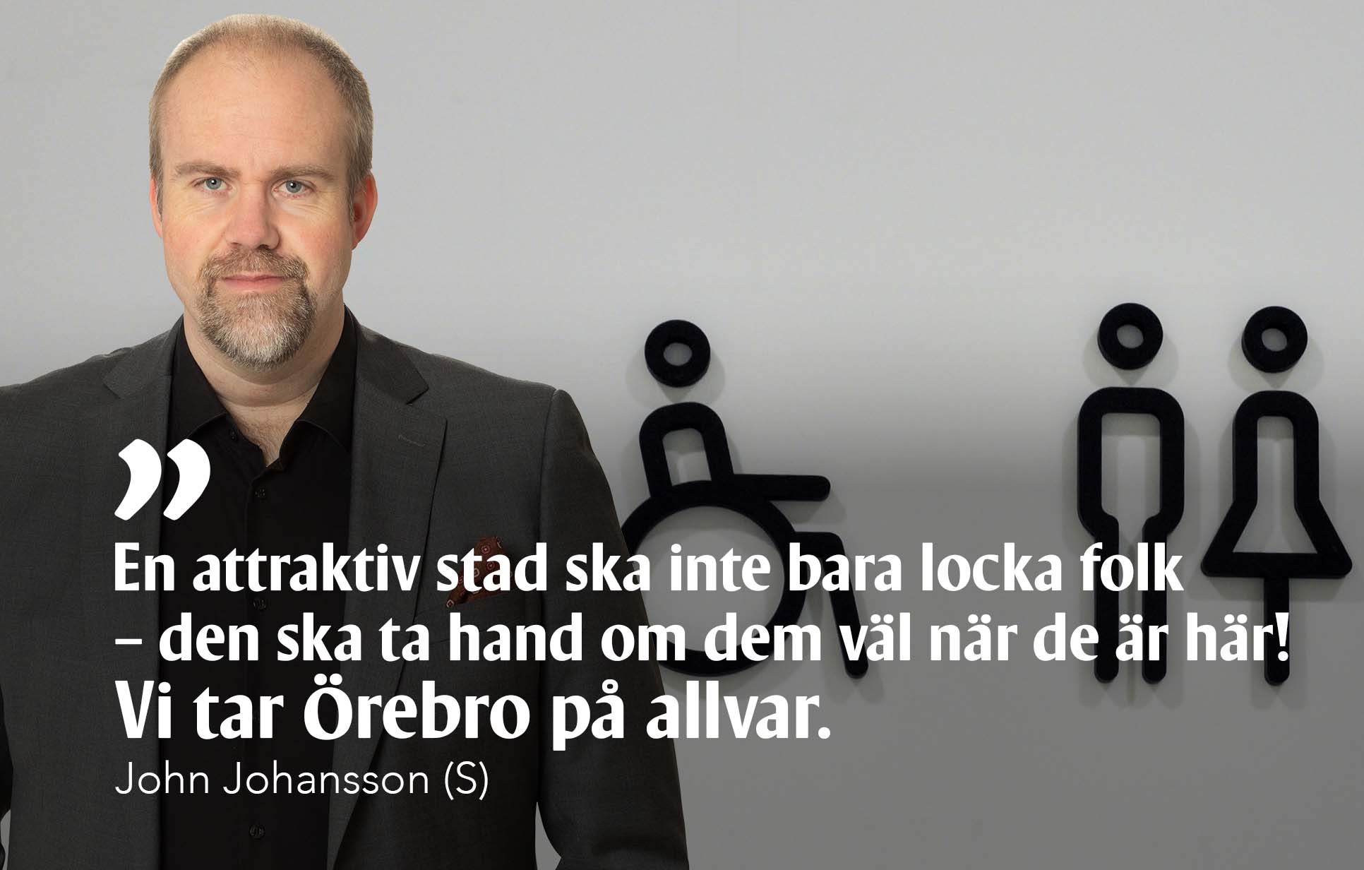 Örebro kommun, John Johansson, Socialdemokraterna, offentliga toaletter, val 2026